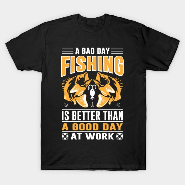 Fishing T -  shirt Design T-Shirt by Shuvo Design